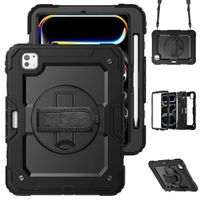 Accezz ﻿Robustes Back Cover mit Schultergurt Apple iPad Pro 11 (2024) M4 - Schwarz