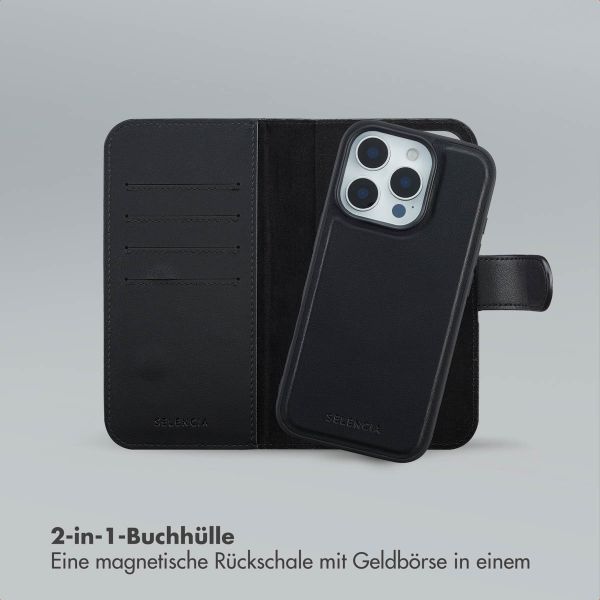 Selencia Olyn Abnehmbare Bookcase mit MagSafe Apple iPhone 16 Pro - Schwarz