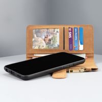 Luxuriöse Portemonnaie-Klapphülle Braun Samsung Galaxy S9 Plus