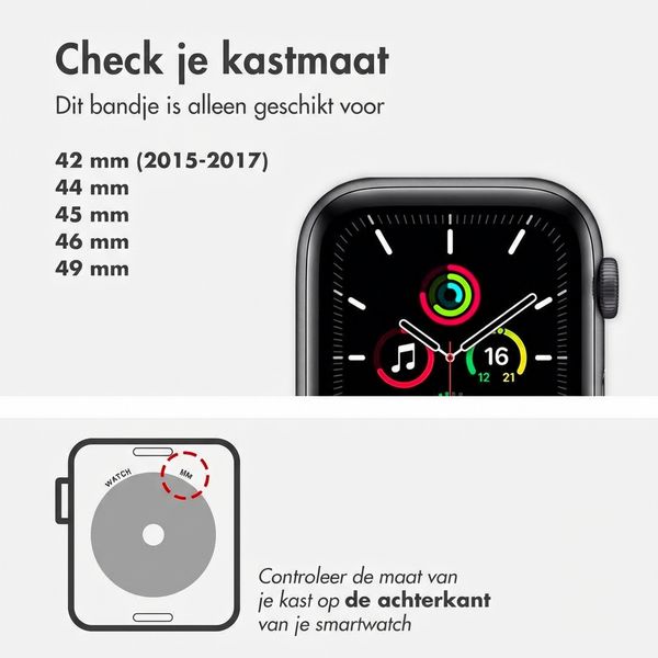 Holdit Silikonarmband Magnet für Apple Watch | 44/45/46/49 mm - Chocolate / Black