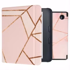 imoshion Design Slim Hard Case Sleepcover mit Stand Kobo Libra 2 / Tolino Vision 6 - Pink Graphic