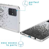 imoshion Design Hülle Samsung Galaxy A71 - Spritzer - Schwarz