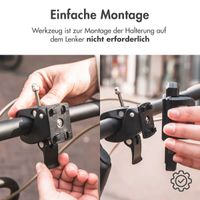 Accezz Handyhalterung für das Fahrrad - Verstellbar - Universell - Schwarz