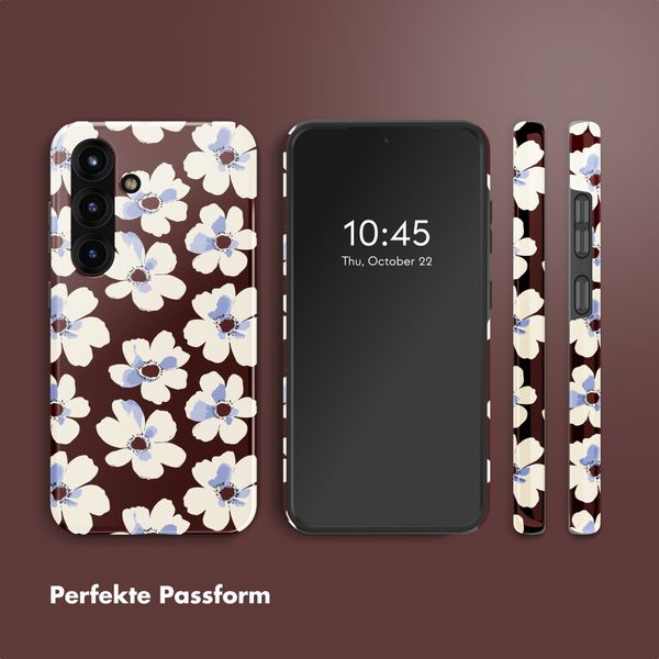 Selencia Vivid Back Cover Samsung Galaxy S25 - Choco Flower Pop