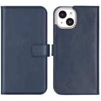 Selencia Echtleder Klapphülle für das Apple iPhone 14 - Blau