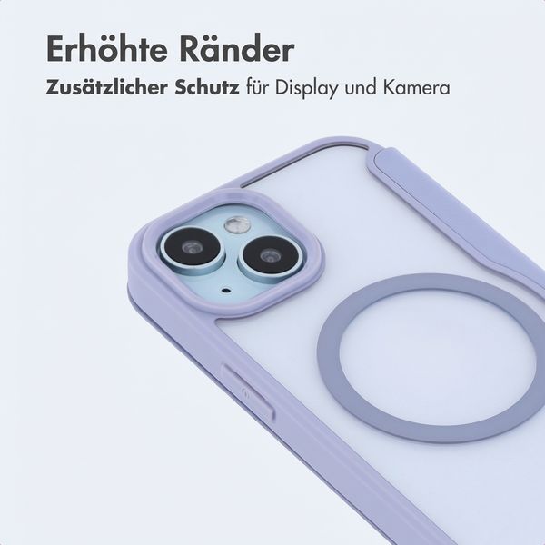 imoshion Transparente Bookcase mit MagSafe Apple iPhone 15 - Lila