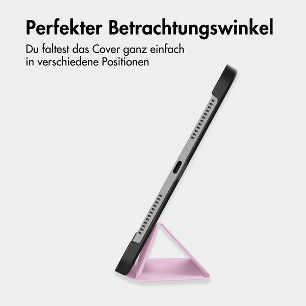 imoshion Trifold Klapphülle Apple iPad 11 (2025) 11 Zoll A16 / iPad 10 (2022) 10.9 Zoll - Rosa