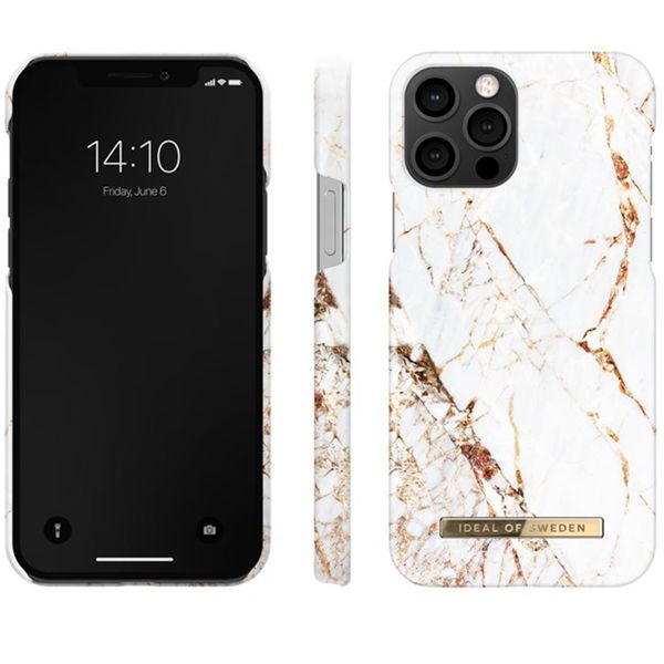 iDeal of Sweden Fashion Back Case Apple iPhone 12 (Pro) - Carrara Gold