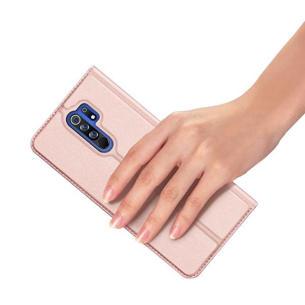 Dux Ducis Slim TPU Klapphülle für Xiaomi Redmi 9 - Rose Gold