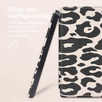 imoshion Design Slim Hard Case Sleepcover mit Stand für das Kobo Libra 2 / Tolino Vision 6 - Leopard