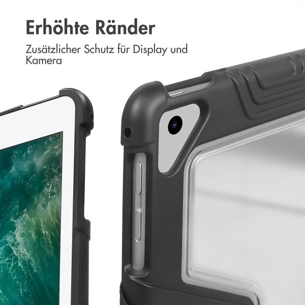 Accezz Rugged Trifold Klapphülle Apple iPad 6 (2018) 9.7 Zoll / iPad 5 (2017) 9.7 Zoll / Air 2 (2014)/Air 1 (2013) - Schwarz