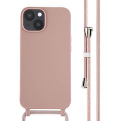 imoshion SilikonHülle mit Band Apple iPhone 14 - Sand Pink