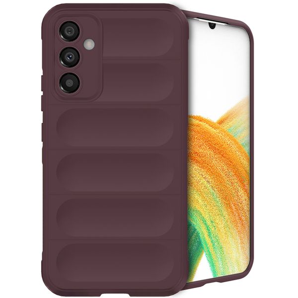 imoshion EasyGrip Back Cover für das Samsung Galaxy A34 (5G) - Aubergine