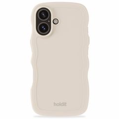 Holdit Wavy Case Apple iPhone 16 - Light Beige