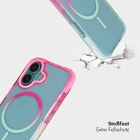 Selencia Gradient MagSafe Back Cover Apple iPhone 16 - Rosa / Blau