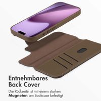 Accezz 2-in-1 Klapphülle aus Leder mit MagSafe Apple iPhone 17 - Kaffeebraun