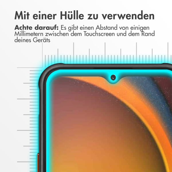 Accezz Screen Protector aus gehärtetem Glas für das Samsung Galaxy Xcover 7 - Transparent