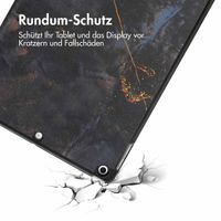imoshion Design Trifold Klaphülle Apple iPad 9 (2021) 10.2 Zoll / iPad 8 (2020) 10.2 Zoll / iPad 7 (2019) 10.2 Zoll - Black Marble