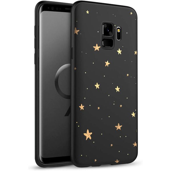 imoshion Design Hülle für das Samsung Galaxy S9 - Sterne / Schwarz