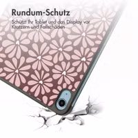 imoshion Design Trifold Klaphülle Apple iPad 11 (2025) 11 Zoll A16 / iPad 10 (2022) 10.9 Zoll - Bloom Love Blush