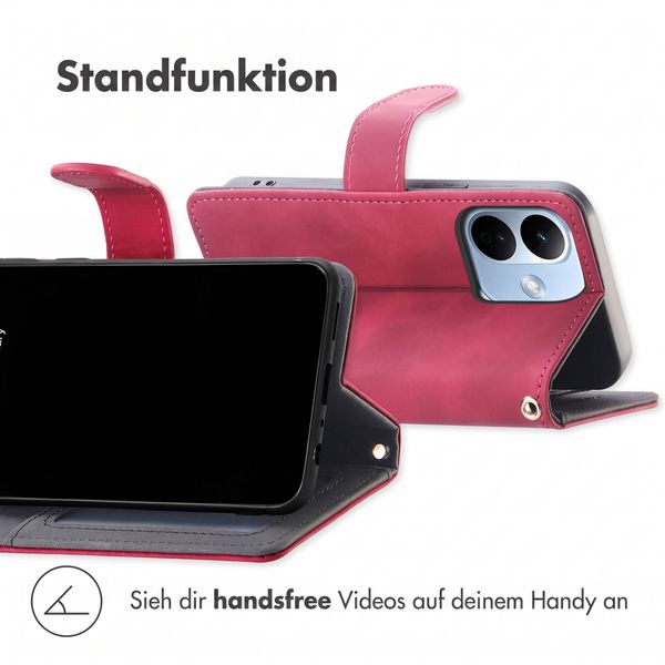 imoshion Klapphülle mit Kordel Xiaomi Redmi Note 17 Pro Max - Rot