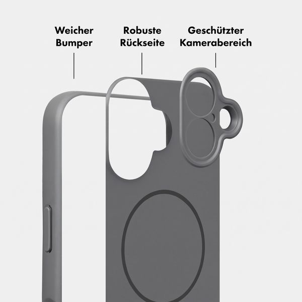 Accezz Grip Backcover mit MagSafe Apple iPhone 17 - Grau