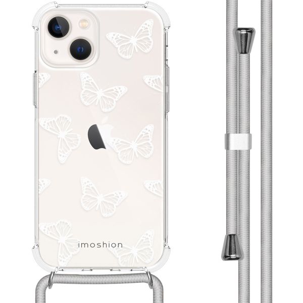 imoshion Design Hülle mit Band für das iPhone 13 - Butterfly