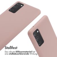 imoshion Silikonhülle mit Band für das Samsung Galaxy S20 FE - Sand Pink