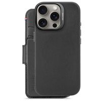 Decoded 2 in 1 Leather Klapphülle MagSafe Apple iPhone 16 Pro - Schwarz