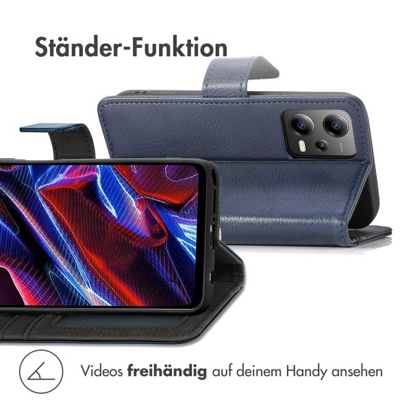 imoshion Luxuriöse Klapphülle Xiaomi Poco X5 5G - Dunkelblau