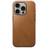 Nomad Modern Leather Case für das iPhone 15 Pro - English Tan