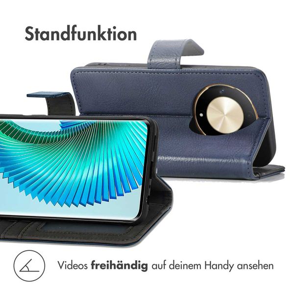 imoshion Luxuriöse Klapphülle Honor Magic 6 Lite - Dunkelblau
