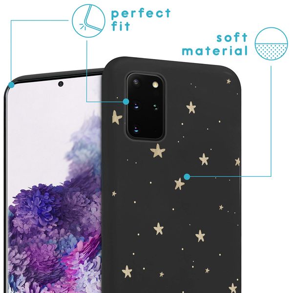 imoshion Design Hülle für das Samsung Galaxy S20 Plus - Sterne / Schwarz