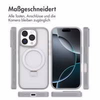 Accezz Ring Stand Backcover mit MagSafe Apple iPhone 16 Pro - Grau