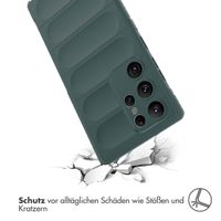 imoshion EasyGrip Back Cover für das Samsung Galaxy S23 Ultra - Dunkelgrün