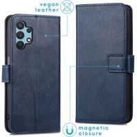 imoshion Luxuriöse Klapphülle Samsung Galaxy A32 (4G) - Dunkelblau