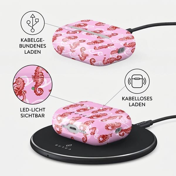 Burga Hardcase Hülle Apple AirPods Pro 3 - Coral Reef