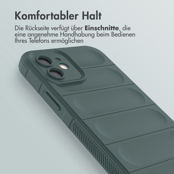 imoshion EasyGrip Back Cover für das iPhone 12 - Dunkelgrün