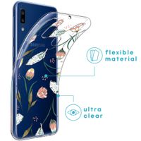 imoshion Design Hülle Samsung Galaxy A20e - Blume - Rosa / Grün