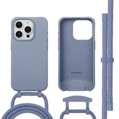 imoshion Color Backcover mit abnehmbarem Handykette und MagSafe Apple iPhone 15 Pro Max - Ash Blue