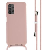 imoshion Silikonhülle mit Band für das Samsung Galaxy A13 (4G) - Sand Pink