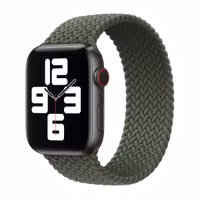 Apple Geflochtenes Solo Loop für das  Apple Watch | 38/40/41/42 mm - Größe 8 - Inverness Green
