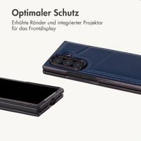 imoshion Kunstleder MagSafe Backcover mit Kartenfach Samsung Galaxy Z Fold 8 Ultra - Dunkelblau