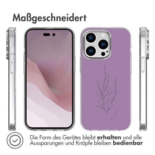 imoshion Design Hülle iPhone 14 Pro - Floral Purple