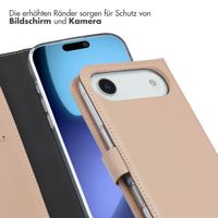 Selencia Echtleder Klapphülle Apple iPhone Air - Dusty Pink