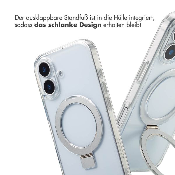Accezz Ring Stand Backcover mit MagSafe Apple iPhone 17 - Transparent