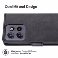 imoshion Luxuriöse Klapphülle Motorola Thinkphone 25 / Motorola Edge 50 Neo / Edge 60 Neo - Schwarz