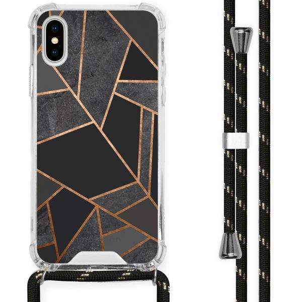 imoshion Design Hülle mit Band für das iPhone X / Xs - Black Graphic