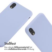 imoshion Silikonhülle mit Band für das iPhone Xr - Violett