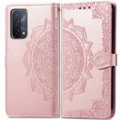 imoshion Mandala Klapphülle für das Oppo A74 (5G) / A54 (5G) - Rosé Gold